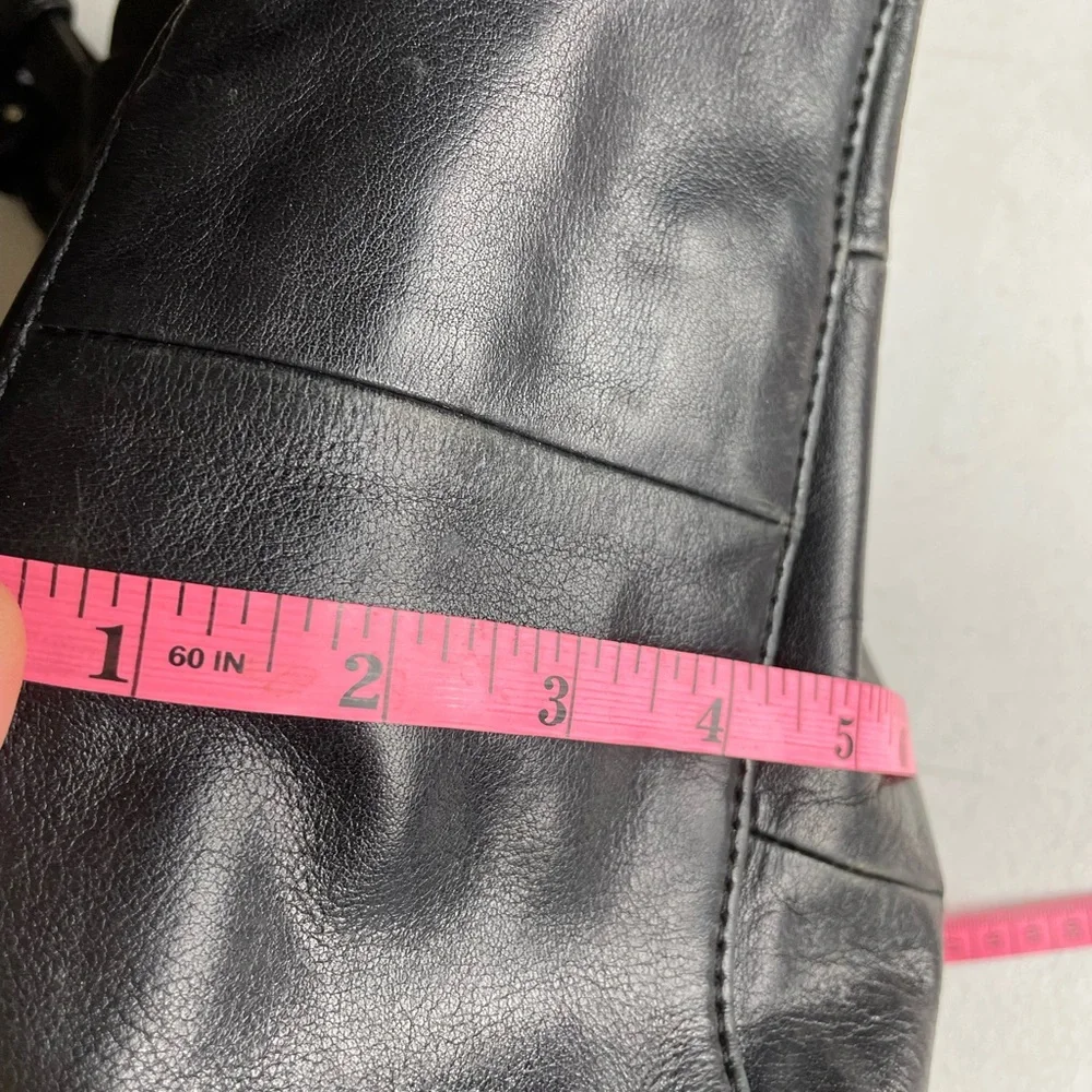 VTG B.Makowsky Black Leather Purse Handbag - Picture 11 of 12